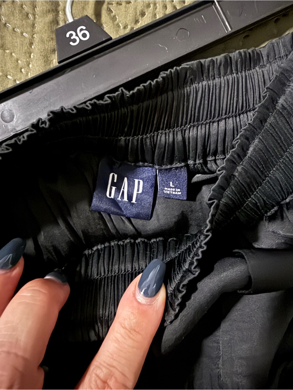 GAP Black Maxi Skirt with Elastic Waistband